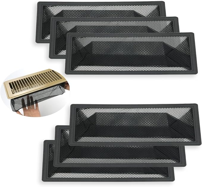 Floor Register Trap, Air Vent Filter Mesh Catcher, Vent Screen Net Keeps Bugs by YANWEN