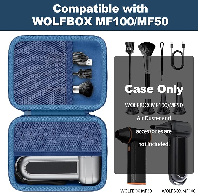 khanka Case for WOLFBOX MF100 Electric Air Duster, Hard Storage Compatible - Image 6