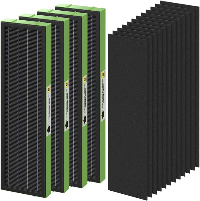 4 Pack FLT4825VO Toxin Clean True HEPA Filter B Replacement by SAKEGDY