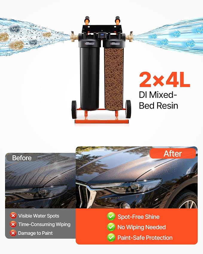 VEVOR Deionized Water System for Car Wash, Spotless Car Wash Water System - Image 3