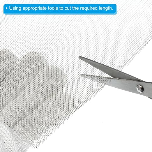 PATIKIL 40" L x 10" W Woven Wire Mesh, 14 Mesh 316L Stainless Steel Air Vent - Image 4