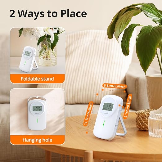 INKBIRD Air Quality Monitor Indoor Ndir 3 in 1 Meter | Detect Carbon Dioxide & - Image 8