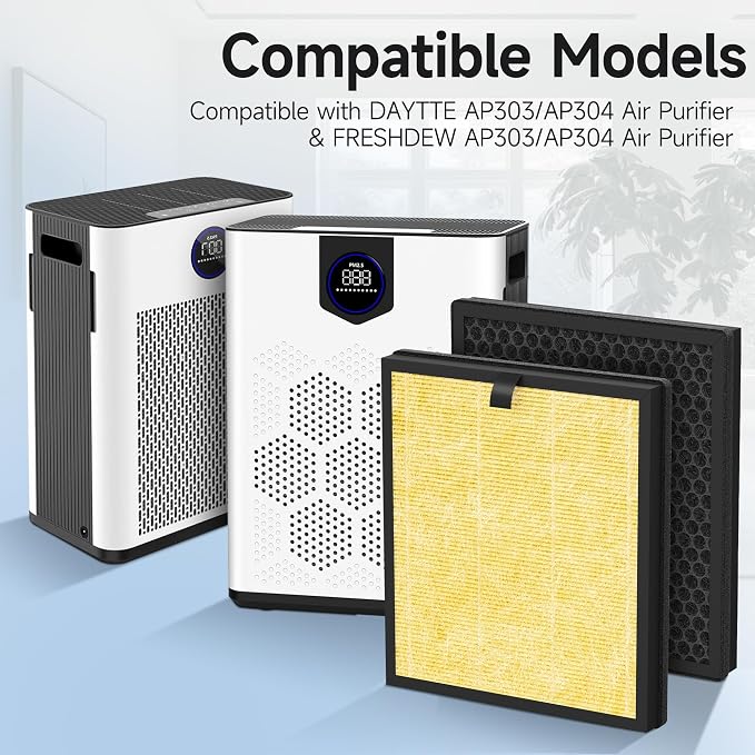 4 Packs AP303 AP304 Replacement Filter Compatible - Image 2
