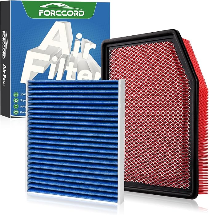 Cabin & Engine Air Filter Fit for Chevrolet Silverado 1500 2019-2026, Chevy by Forccord