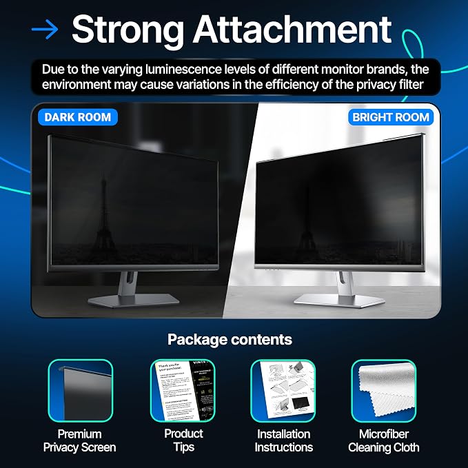 Universal Acrylic 17, 19 Inch Computer Privacy Screen Filter - Image 7