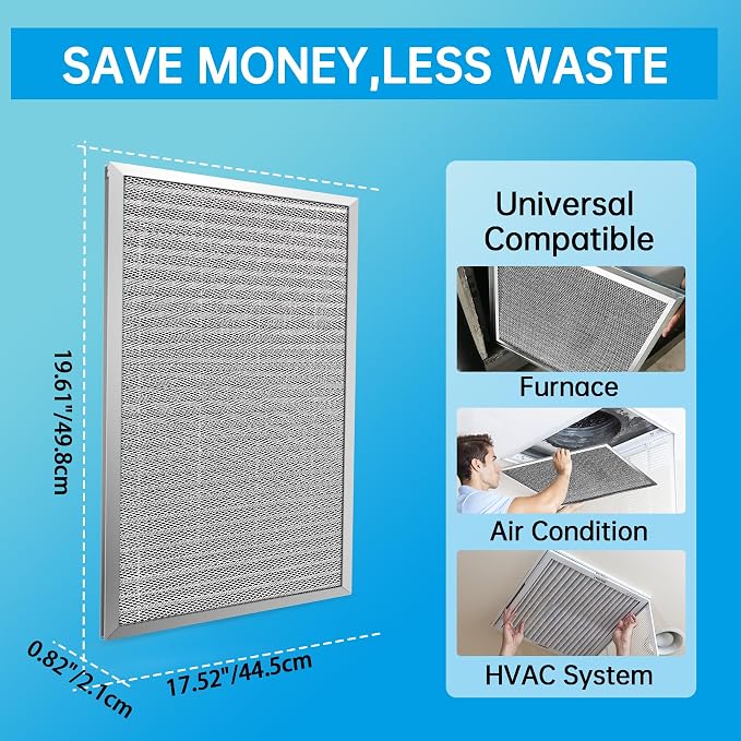 UBeesize 18x20x1 Reusable Electrostatic Air Filter HVAC AC Furnace Filter - Image 4