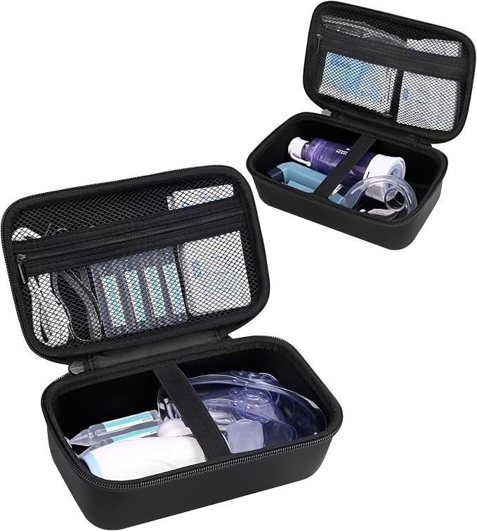 Asthma Inhaler Case Portable Nebulizer and Spacer Storage by PORTABLESTORAGECASE