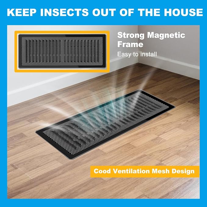 6-Pack Black Magnetic Vent Covers 7x11 Inch - Image 4