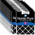 Nordic Pure 12x12x1 Pleated MERV 8 Pure Carbon Air Filters 24 Pack | Actual by NordicPure