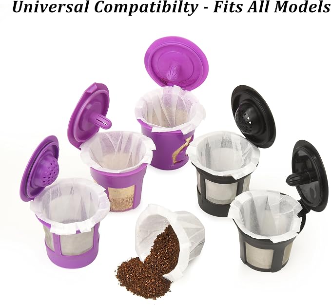 Delibru K Cup Disposable Paper Filters 300 Pack Fits - Image 2