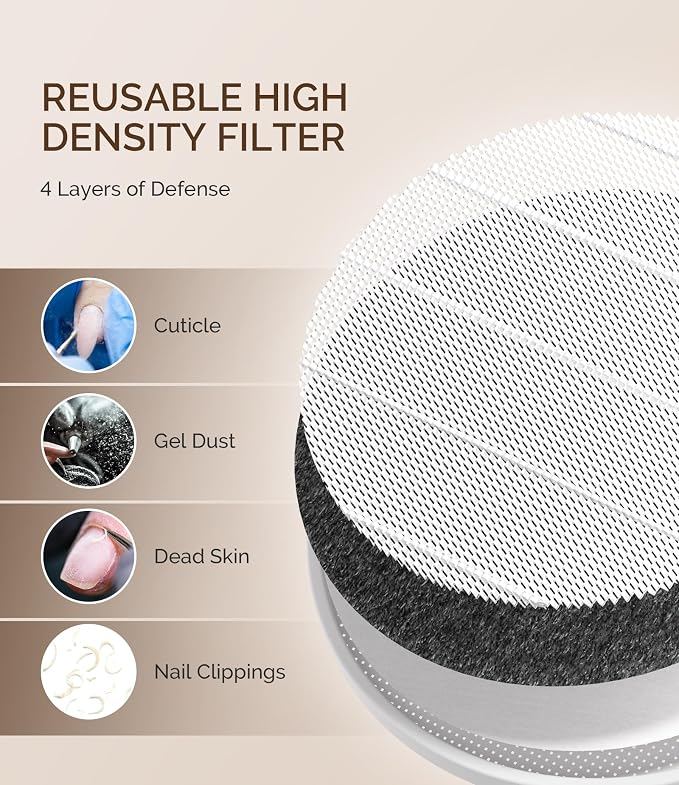 MelodySusie Advanced Cordless Portable Nai DustCollector, SProR 3500RPM - Image 7