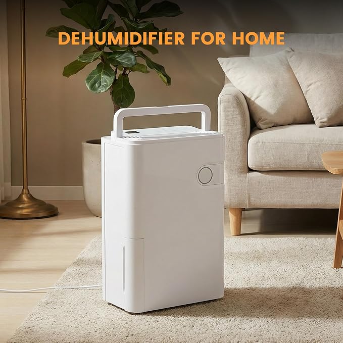 80Pints Dehumidifier with Drain Hose, 500 Sq.Ft Dehumidifier - Image 6