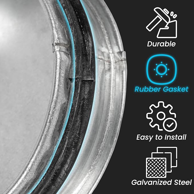 Repa Market 8 Inch Galvanized Steel End Cap - Image 7