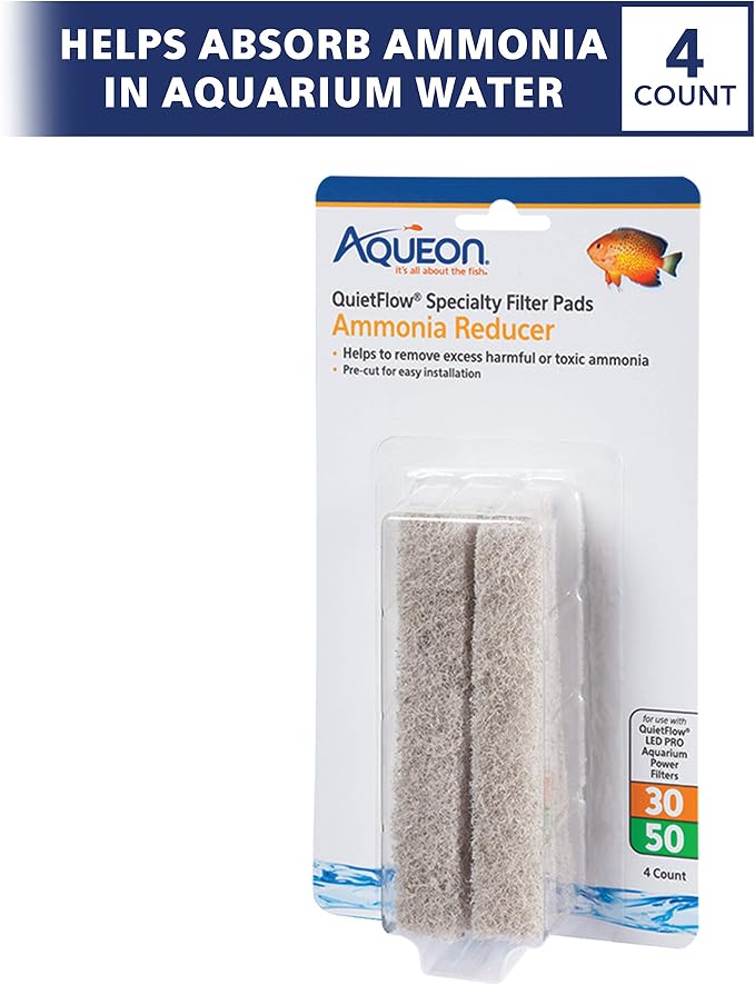 Aqueon QuietFlow LED PRO Ammonia Reducer 4 Count Filter Pads - Image 2