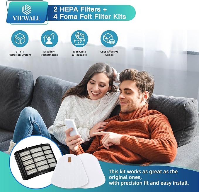 VIEWALL Replacement Filter for Shark NV360 NV352 NV356E ZU503AMZ CU500 CU520 - Image 3