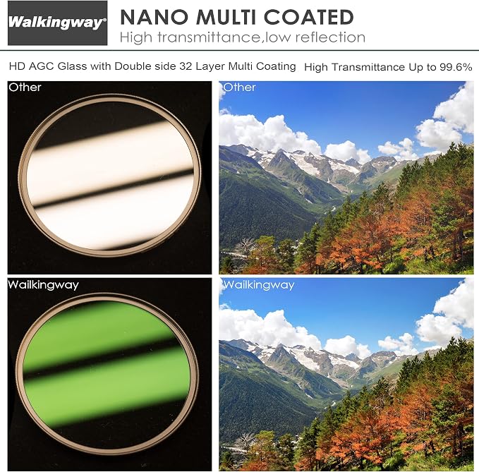 Walking Way UV Filter 86mm UNC UV Ultra Slim MCUV HD Optical Glass Filter Multi - Image 3