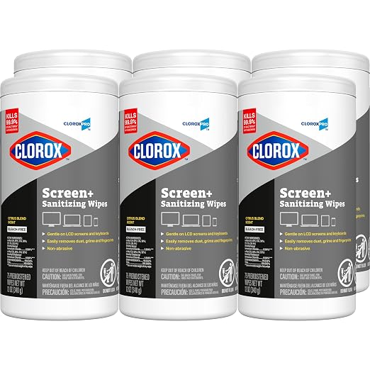 CloroxPro Clorox Screen+ Sanitizing Wipes, Disinfecting Wipes by CloroxProfessional