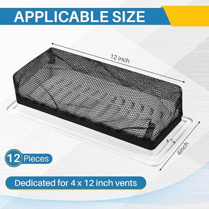 Zonon 12 Pcs Floor Register Trap Cover Vent Screen - Image 6