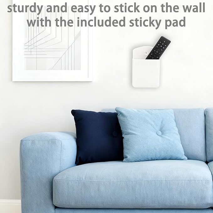 Pack of 2 Self Adhesive TV Air Conditioner Remote Control Holder Wall Mount - Image 3