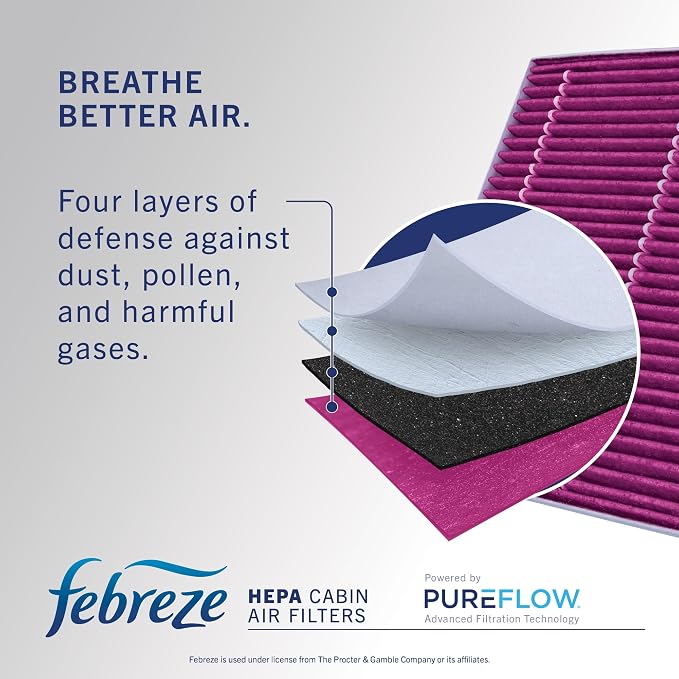 Febreze Odor Control HEPA Cabin Air Filter by PUREFLOW RZ19205H Fits 2013-2018 - Image 5