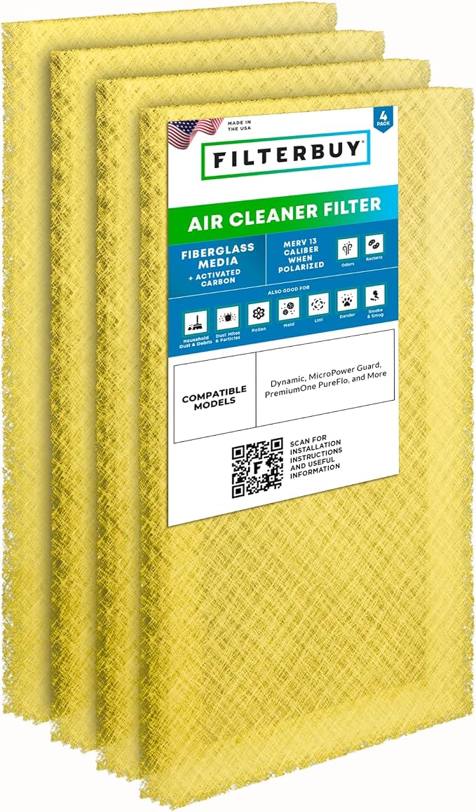 Filterbuy 16x25 Air Cleaner Filter Replacement Pads by Filterbuy