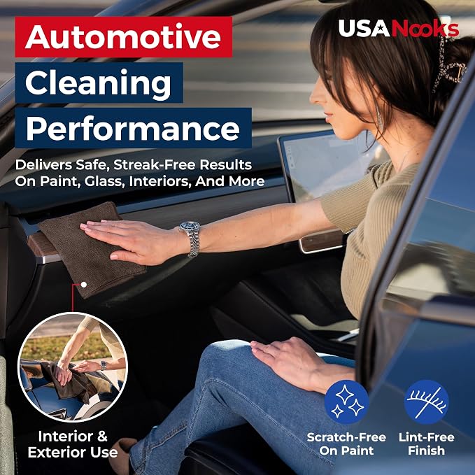 USANOOKS Premium 300GSM Microfiber Cleaning Cloth - Image 5