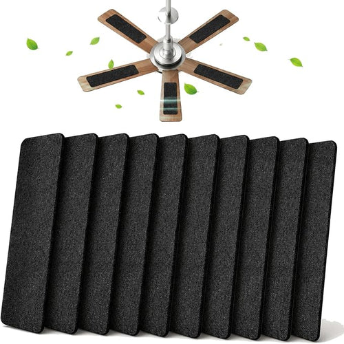 10 Pack Ceiling Fan Filters for Blades, Fan Air Purifier Pads by EKACO