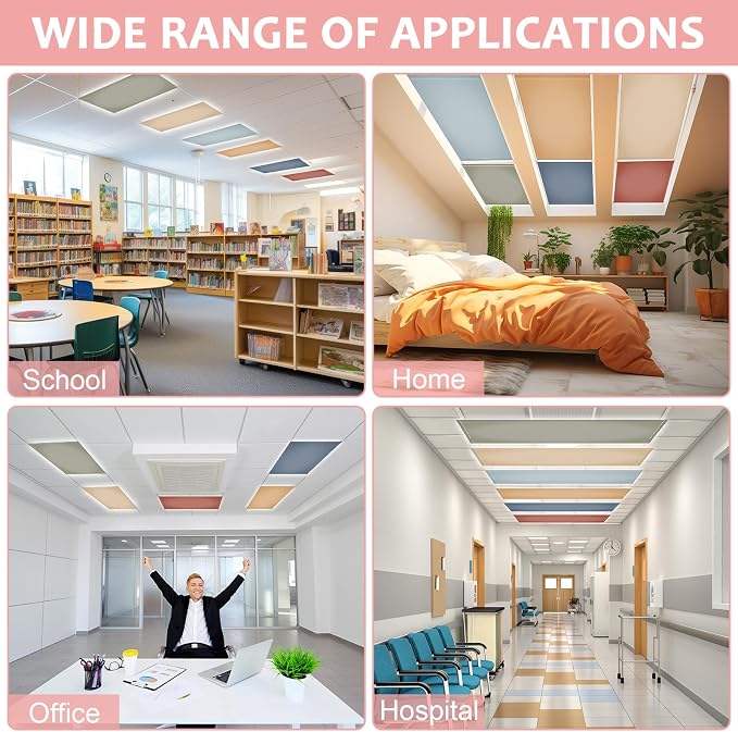 8PCS Fluorescent Light Covers, 4x2 Feet Magnetic Light Cover Fluorescent Lights - Image 6