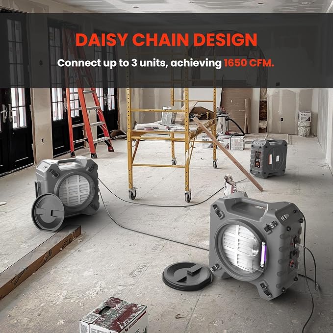 Abestorm Air Scrubbers with 4 Stage Filtration System, HEPA Air Scrubber - Image 5