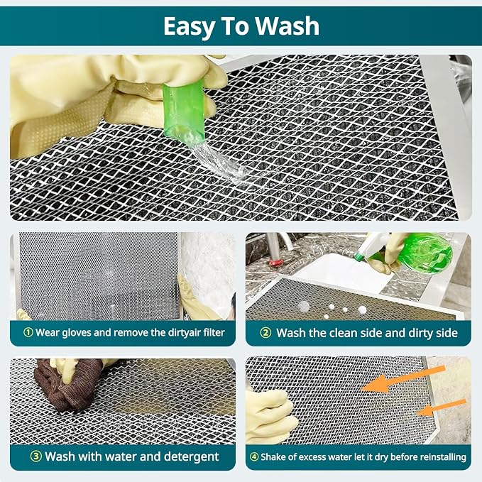 Torjim 12x20x1 MERV8 Washable Reusable Electrostatic Air Filter, AC/HVAC - Image 6