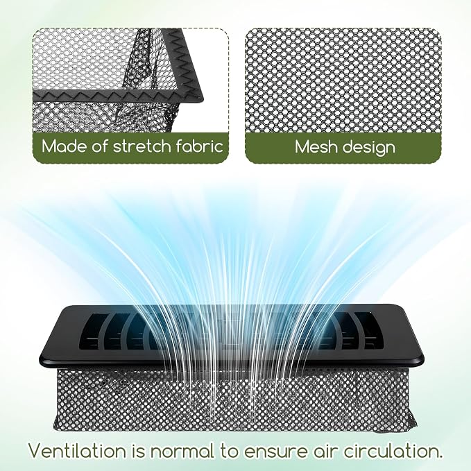 10 Pcs 4 x 10 Inch Floor Register Cover Trap, Floor Vent Filters Screen Floor - Image 4