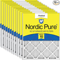 Nordic Pure 20x24x1 Pleated MERV 10 Air Filters 12 Pack by NordicPure