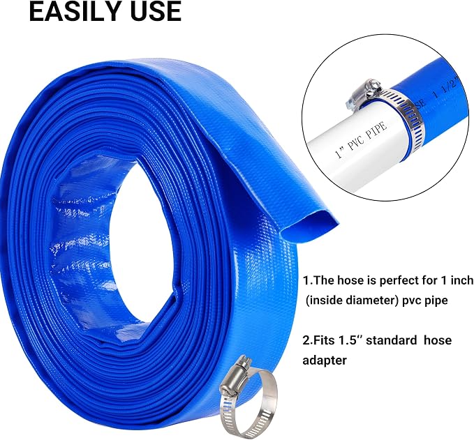 1-1/2" x 25 FT Pool Backwash Hose, - Image 5