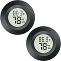 2 Pack Hygrometer Thermometer Mini Digital LCD Monitor Indoor/Outdoor Humidity by QPEUIM