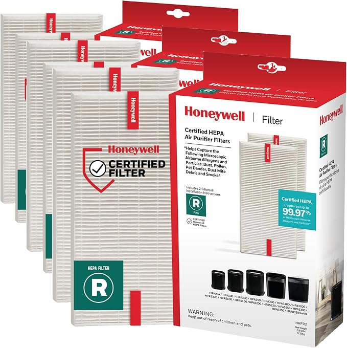 Honeywell HEPA Air Purifier Filter R, Pet Dander, and Dust by HoneywellPluggedIn