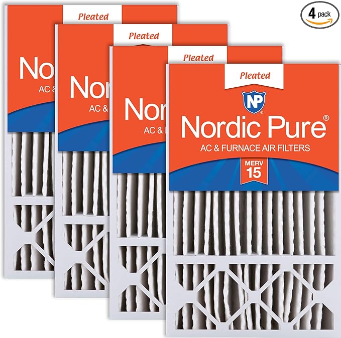 Nordic Pure 16x25x5 Honeywell/Lennox Replacement MERV 15 Air Filters 4 Pack | by NordicPure