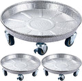 Planterhoma 3 Packs 20 Inch Metal Plant Caddy by Planterhoma