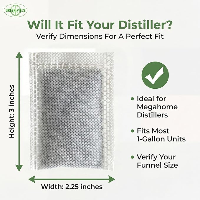 Green Piece Distiller Filters – Activated Charcoal Carbon Sachets Odor & VOC - Image 3