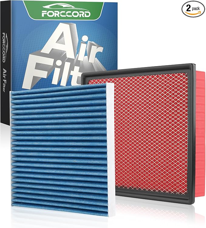 Cabin & Engine Air Filter Fit for Toyota Tacoma V6 2016-2023 Activated Carbon by Forccord