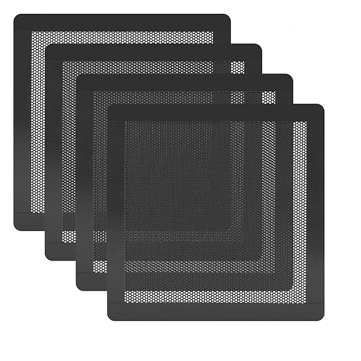 120mm Magnetic PC Case Dust Filter, 4 Pack PVC Mesh 0.8mm | 0.8mm ultra-fine by HFEIX