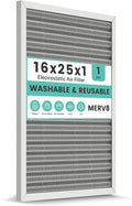 16x25x1 HVAC Furnace Air Filter, Reusable Washable Electrostatic Furnace Filter by KEYINGXUAN