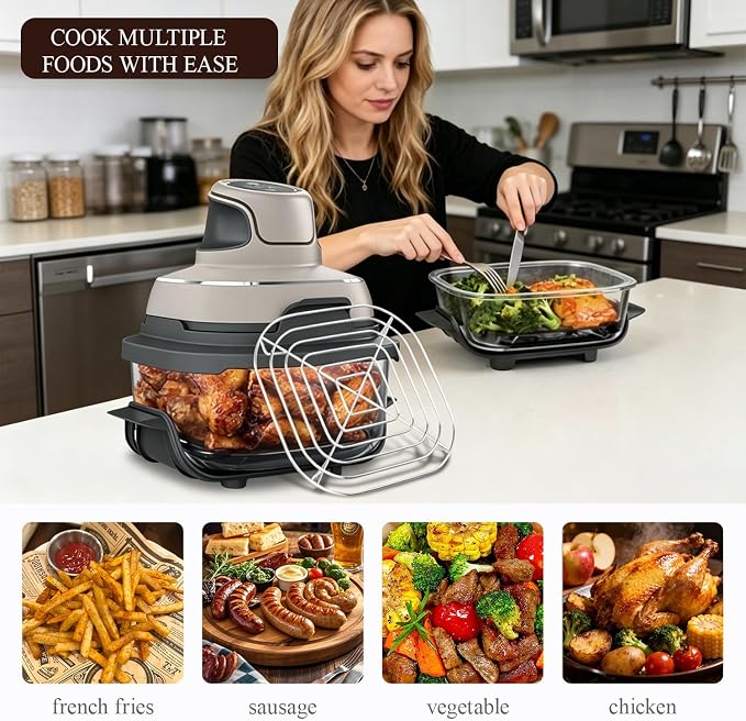 2PCS Air Fryer Crisper Rack, Compatible - Image 3