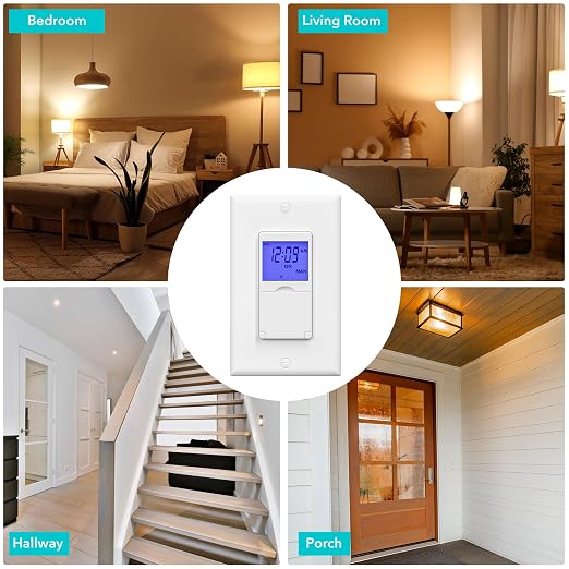 BN-LINK 7 Day Programmable in-Wall Timer Switch - Image 5