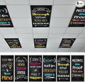QOUBAI 6PCS Fluorescent Light Covers, 4x2 Feet Magnetic Light Cover Fluorescent by QOUBAI