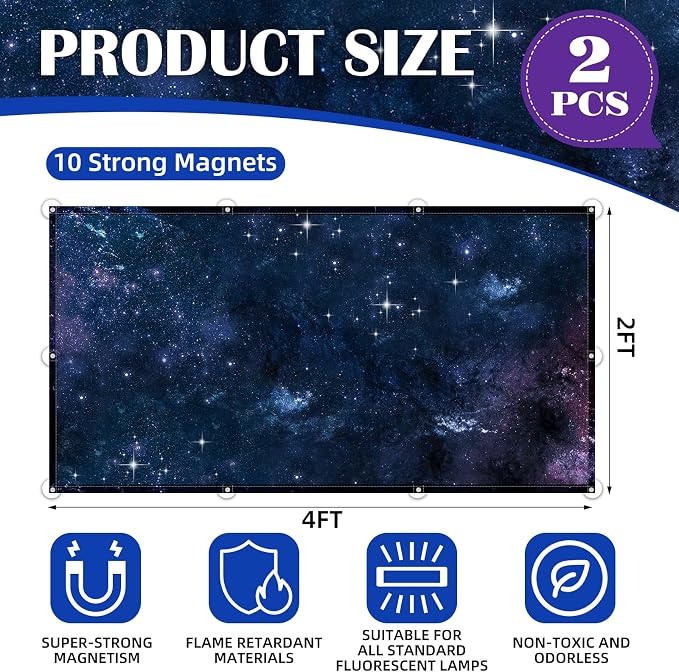 ANGSYLTH 2 Pcs Fluorescent Light Covers - Image 2