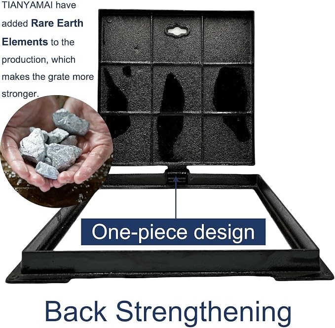 16x16 In Cast Iron Manhole Cover and Frame - Image 4