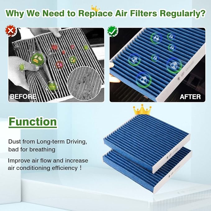 Cabin & Engine Air Filter Fits for Toyota Tundra 2014-2021, Sequoia 2014-2021 - Image 5