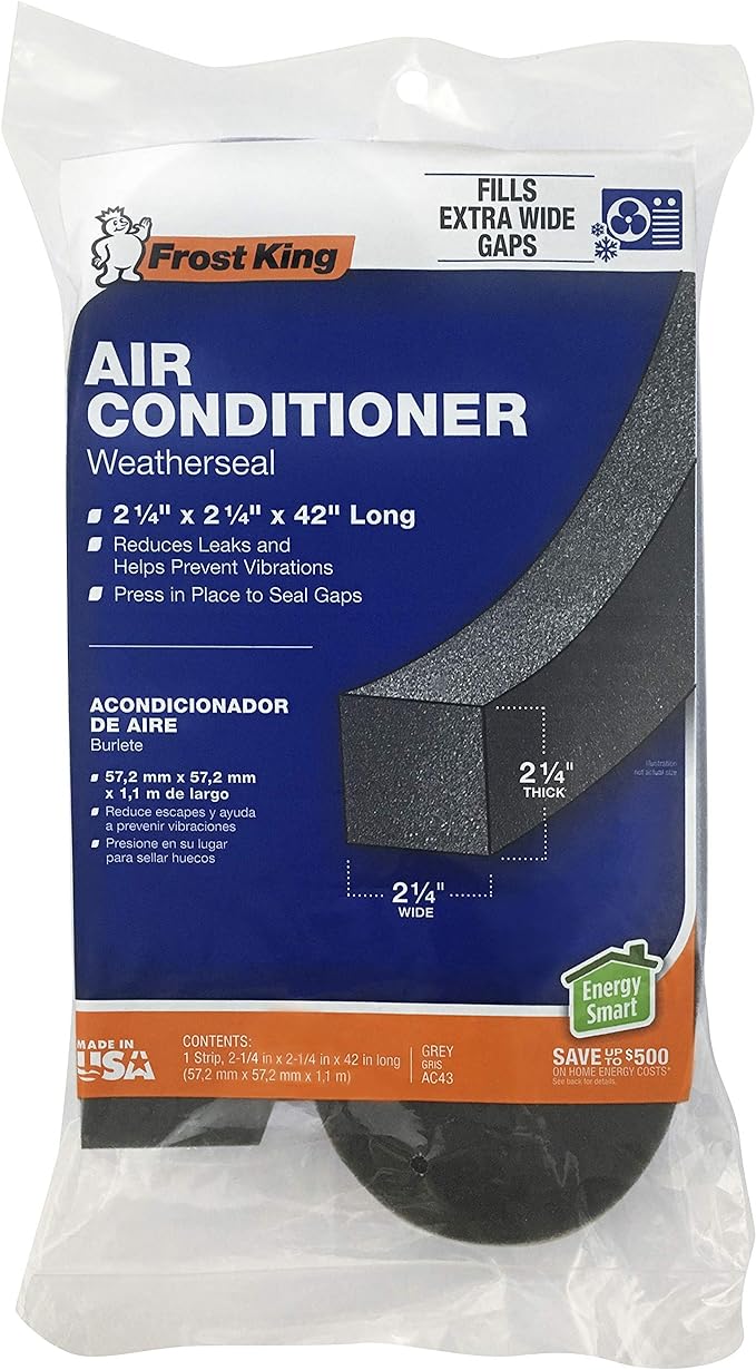 THERMWELL Frost King AC43H Air Conditioner Weatherseal Tape, 2-1/4 by 2-1/4 by - Image 3
