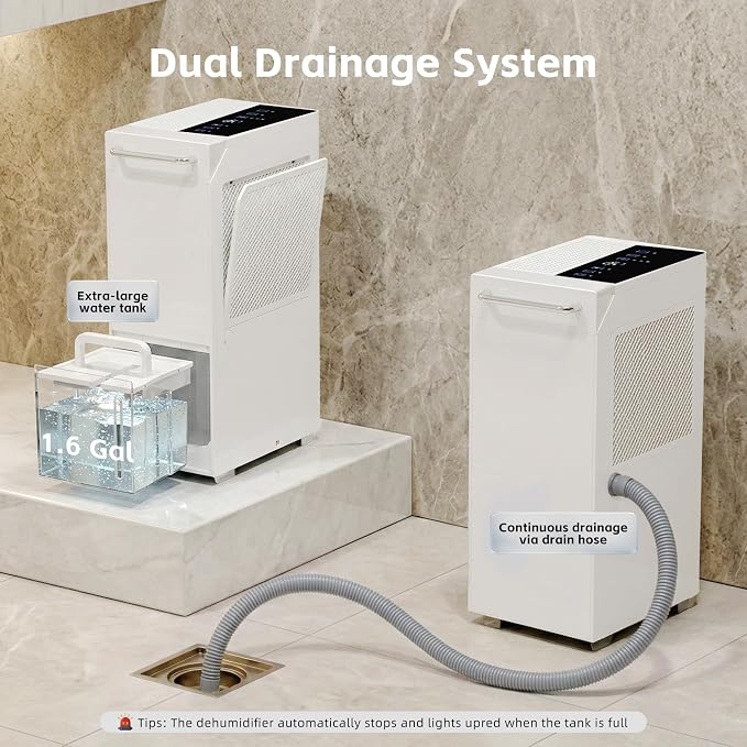 Uthfy 5500 Sq.Ft Dehumidifiers for Home and Basement, Max 100 Pint/Day - Image 6