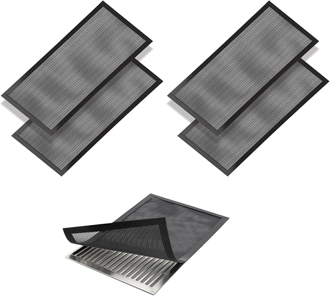 JEPELUS 4 Pack Floor Vent Covers, Magnetic Screen Mesh Floor Registers | by JEPELUS